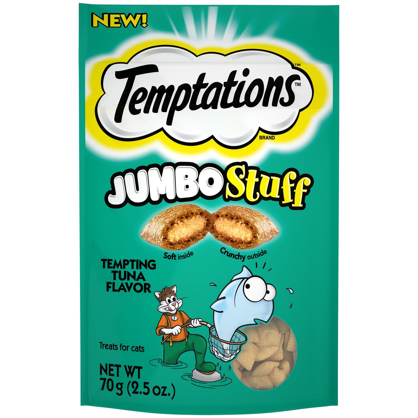 Whiskas Temptations Jumbo Stuff Tempting Tuna Flavor; 2.47 Ounces; 12 Per Case