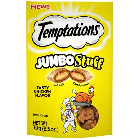 Whiskas Temptations Jumbo Stuff Tasty Chicken Flavor; 2.47 Ounces; 12 Per Case