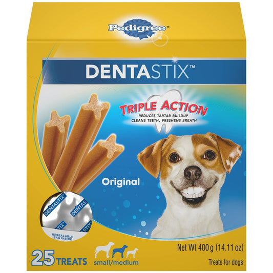 Pedigree Dentastix Original Small/Medium 25 Count; 13.93 Ounces; 4 Per Case