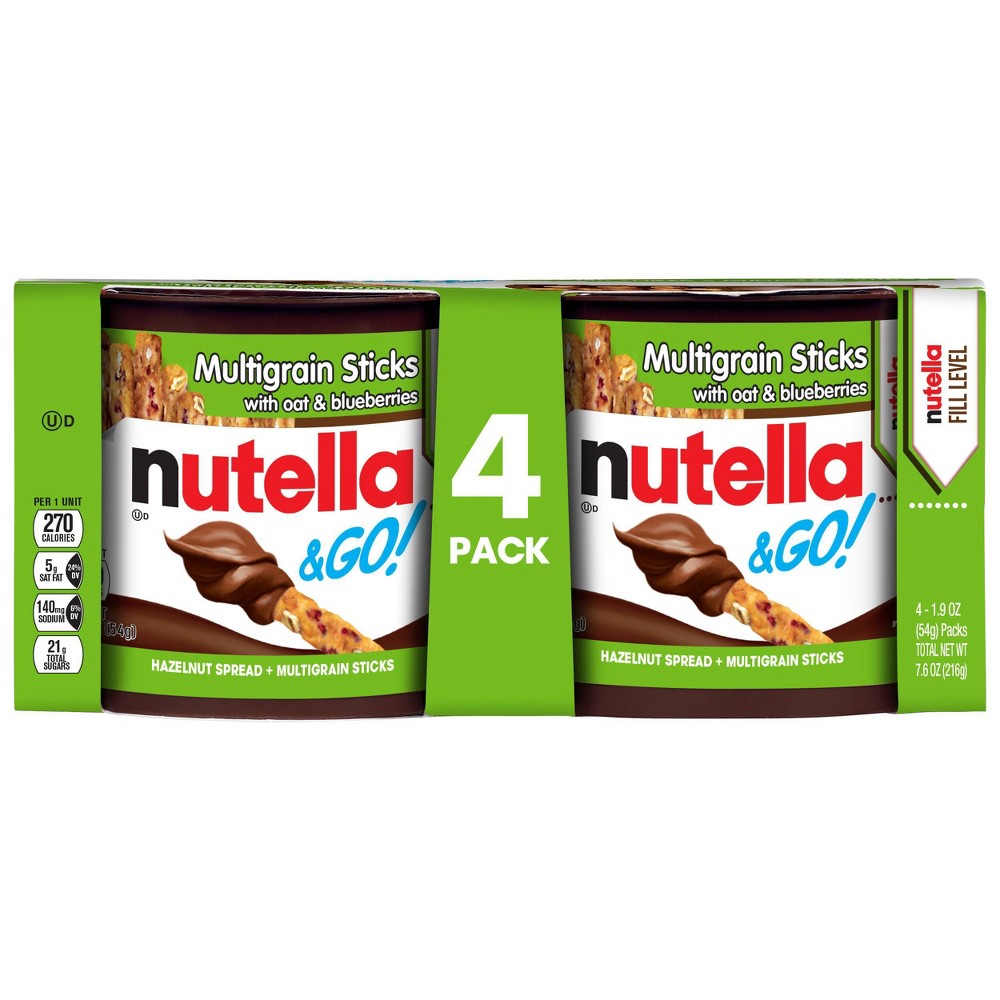 Nutella & Go With Multigrain Sticks; 7.6 Ounce; 6 Per Case