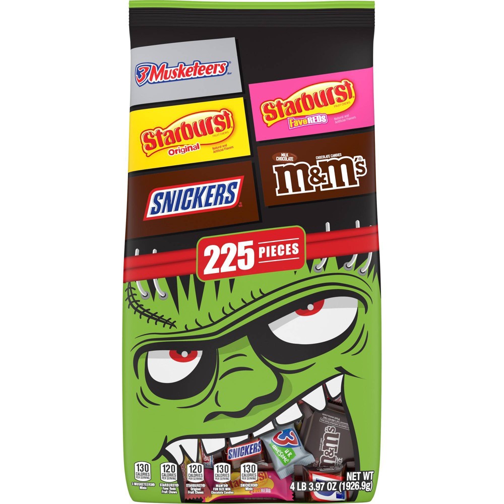 Mixed Chocolate Sugar Stand Up Pouch Display Ready Case Halloween Per Bag; 4 Count; 1 Per Case