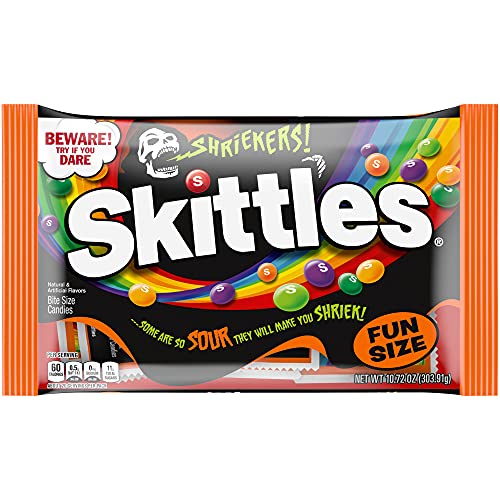 Skittles Shriekers Fun Size Bag Halloween; 10.72 Ounces; 24 Per Case