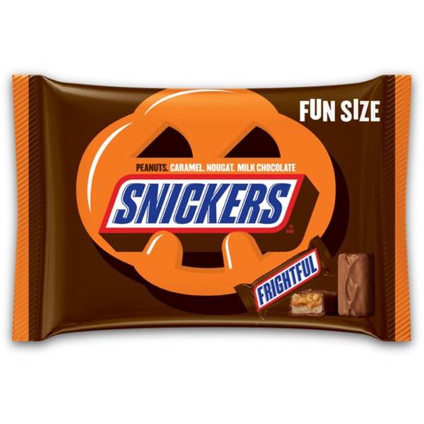 Snickers Spooky Fun Size Display Ready Case Halloween; 12 Count; 12 Per Case