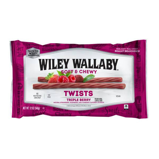 Wiley Wallaby Triple Berry Licorice; 12 Ounces; 12 Per Case