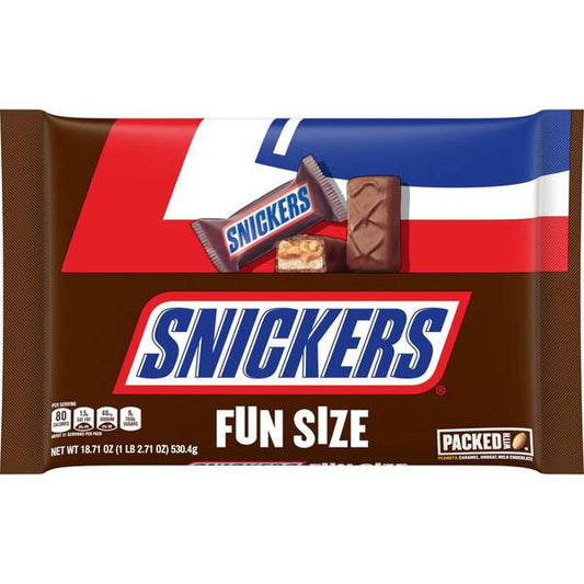 Snickers Fun Size; 18.71 Ounce; 8 Per Case