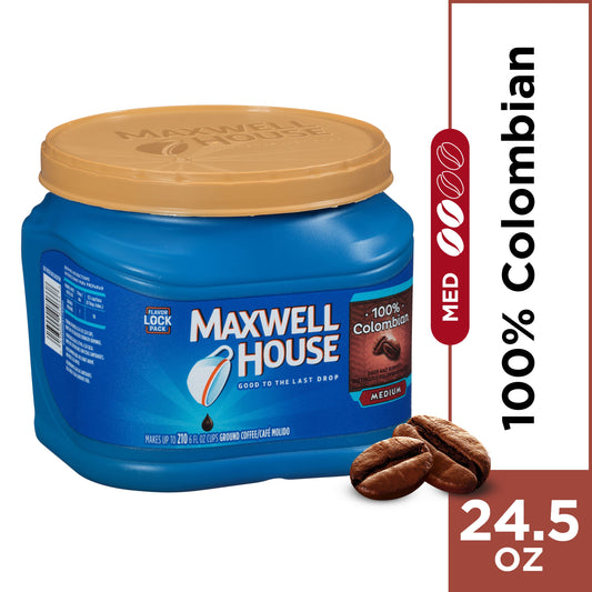 Maxwell House Ground Coffee 100% Columbian; 1.53 Pounds; 6 Per Case - High Mart Wholesale