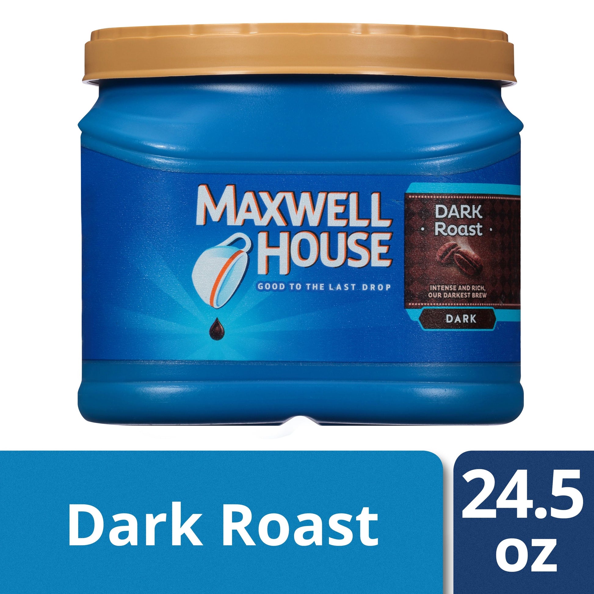 Maxwell House Dark Roast Ground Coffee; 1.53 Pounds; 6 Per Case - High Mart Wholesale