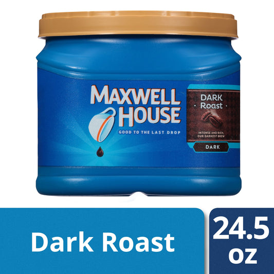 Maxwell House Dark Roast Ground Coffee; 1.53 Pounds; 6 Per Case - High Mart Wholesale