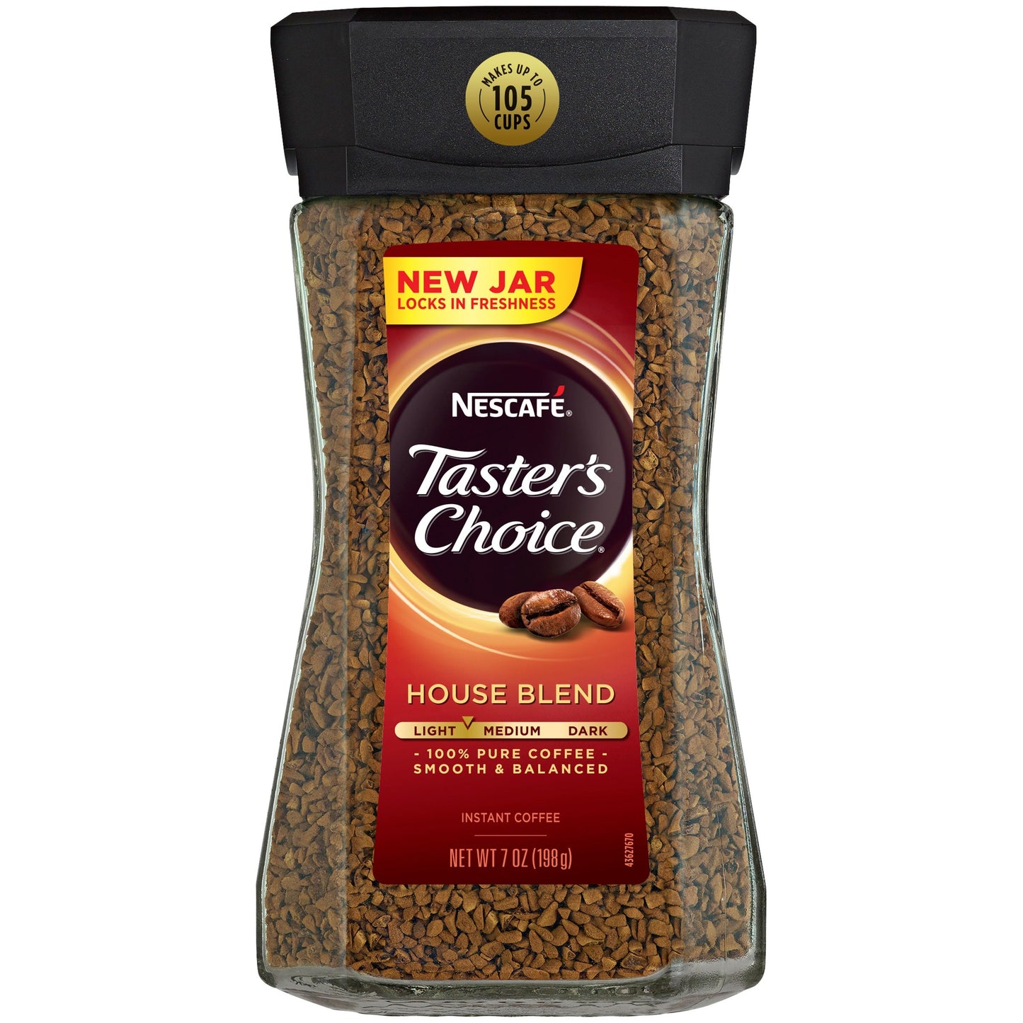 Nescafe Tasters Choice Instant Coffee House Blend; 7 Ounces; 6 Per Case