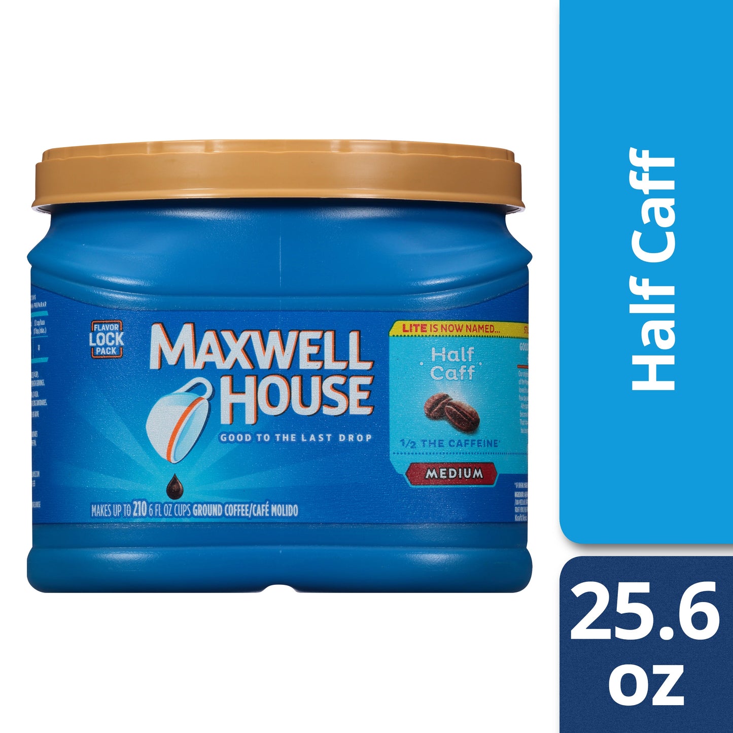 Maxwell House Ground Coffee Half Caff; 1.6 Pounds; 6 Per Case - High Mart Wholesale