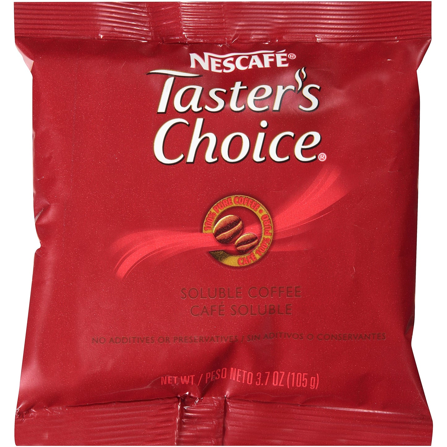 Nescafe Coffee Tasters Choice Freeze Dried Regular; 3.7 Ounces; 20 Per Case