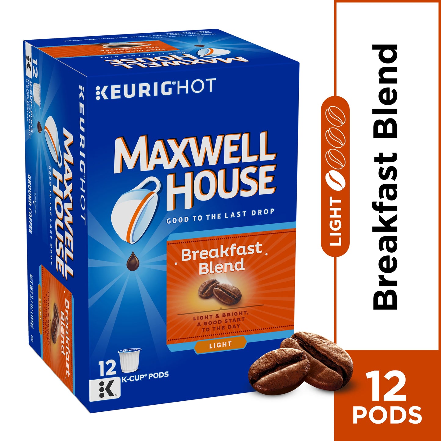 Maxwell House Maxwell House Coffee Breakfast Blend; 3.7 Ounces; 6 Per Case - High Mart Wholesale