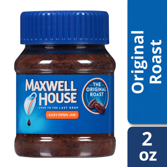 Maxwell House Coffee Instant Original Coffee; 2 Ounces; 12 Per Case - High Mart Wholesale