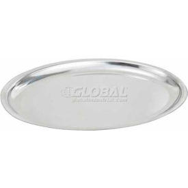 Winco Platter Sizzling Stainless Steel Oval; 1 Each - High Mart Wholesale