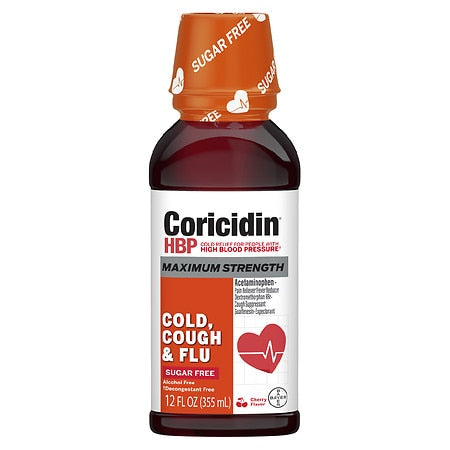 Coricidin Cough/Cold/Flu Soft/Artificial Liq; 12 Fluid Ounce; 3 Per Box; 4 Per Case