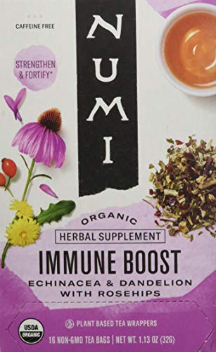 Numi Organic Tea Immune Boost Herbal Tea; 16 Count; 6 Per Case - High Mart Wholesale