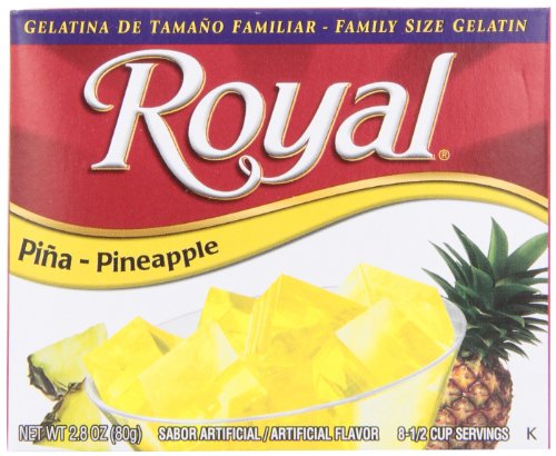 Royal Bilingual Pineapple Gelatin; 2.82 Ounces; 12 Per Case - High Mart Wholesale