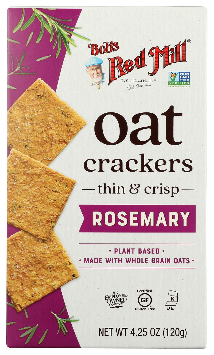 Bob's Red Mill Natural Foods Inc Rosemary Oat Crackers; 4.25 Ounces; 5 Per Case
