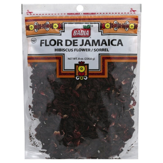 Badia Flor De Jamaican (Hibiscus Flowers); 8 Ounces; 12 Per Case