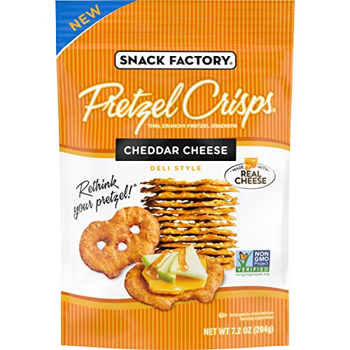 Snack Factory Pretzel Crisps Cheddar Cheese; 7.2 Ounces; 12 Per Case - High Mart Wholesale