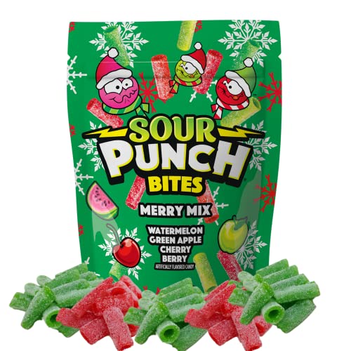 Sour Punch Bites Merry Mix; 9 Ounces; 6 Per Case - High Mart Wholesale