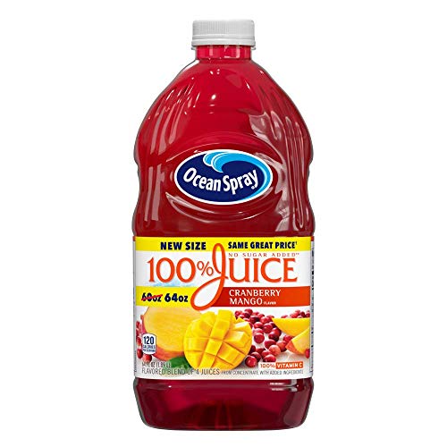 Ocean Spray 100% Cranberry Mango Juice; 64 Fluid Ounce; 8 Per Case