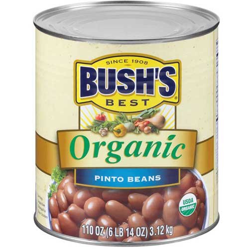 Bush's Best Organic Pinto Beans; 110 Ounces; 6 Per Case