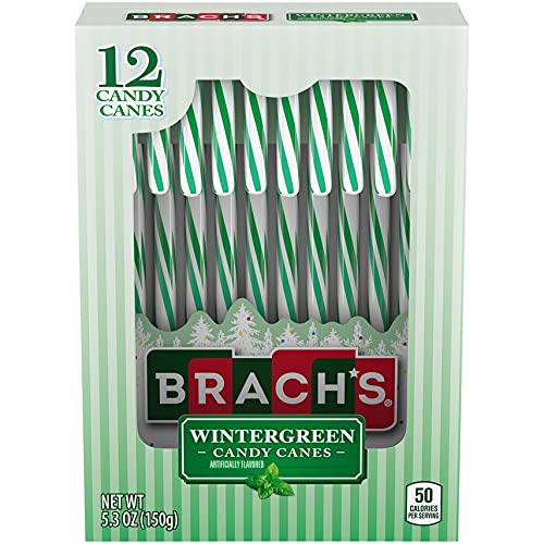 Brachs Wintergreen Canes; 5.3 Ounces; 24 Per Case - High Mart Wholesale