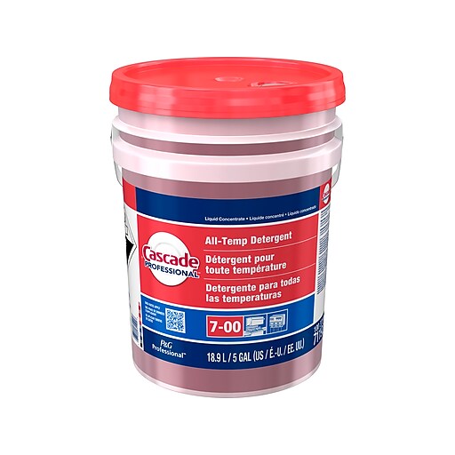 Cascade Professional All Temp Detergent Concentrate; 5 Gallon; 1 Per Case