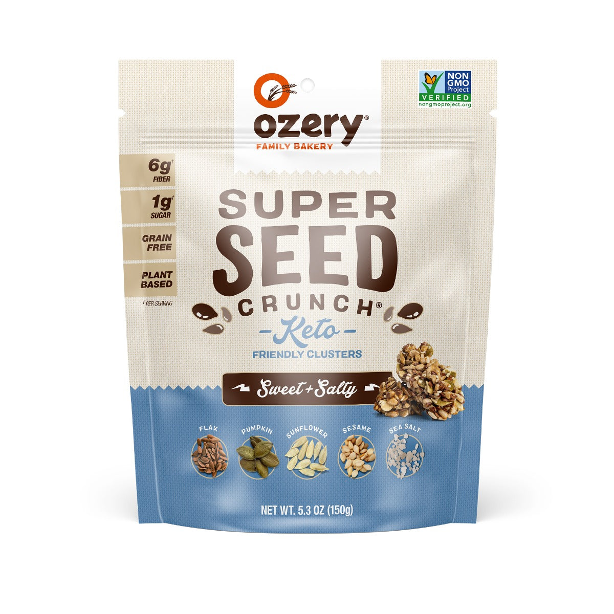 Ozery Bakery Sweet & Salty Super Seed Crunch Case; 5.3 Ounces; 6 Per Case - High Mart Wholesale
