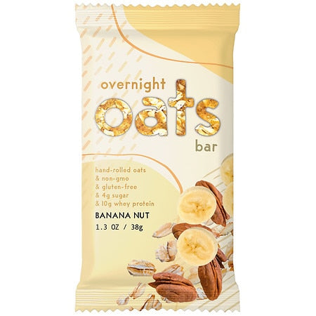 Detour Overnight Oats Banana Walnut Bar; 1 Each; 9 Per Box; 6 Per Case - High Mart Wholesale