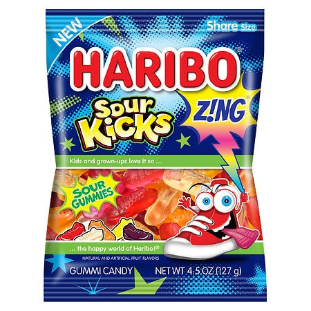 Haribo Sour Kicks 4.5 Oz; 4.5 Ounce; 12 Per Case - High Mart Wholesale