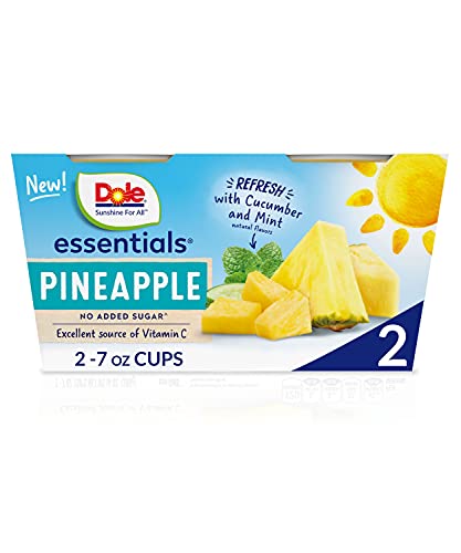 Dole Pineapple Chunk In Juice Cucumber & Mint Flavor; 14 Ounces; 6 Per Case