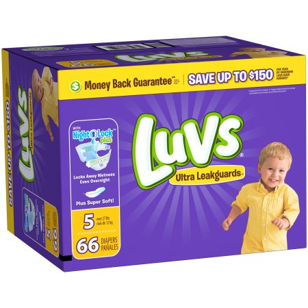 Luvs Leak Protection Diapers Size 5; 66 Count; 1 Per Case