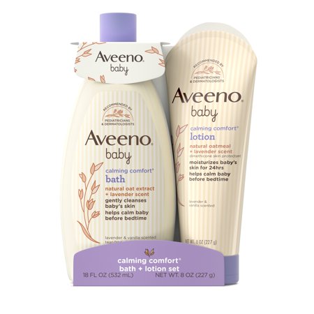 Aveeno Baby Calming Comfort Bath And Lotion; 1 Count; 3 Per Box; 4 Per Case - High Mart Wholesale