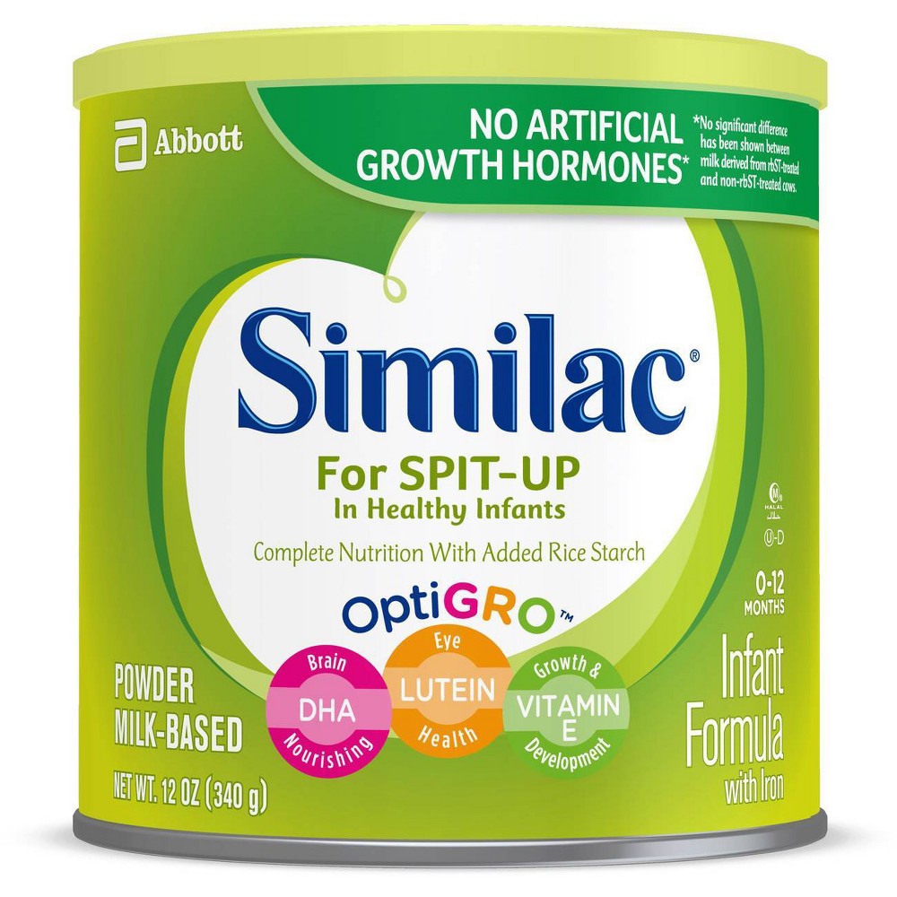 Similac For Spit-Up Non-Gmo Milk-Based Powder Infant Formula Can With Iron; 12.5 Ounce; 6 Per Case - High Mart Wholesale