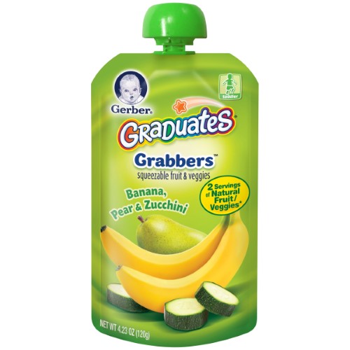 Gerber Graduates Banana Pear Zucchini; 4.23 Ounces; 6 Per Box; 2 Per Case