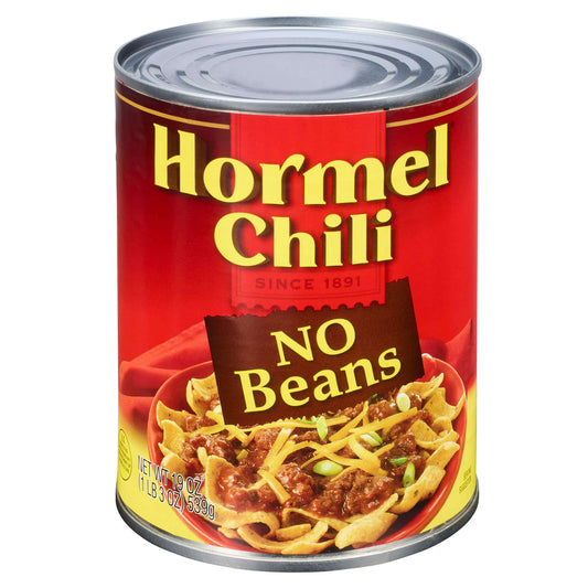 Hormel Chili No Beans; 19 Ounce; 12 Per Case