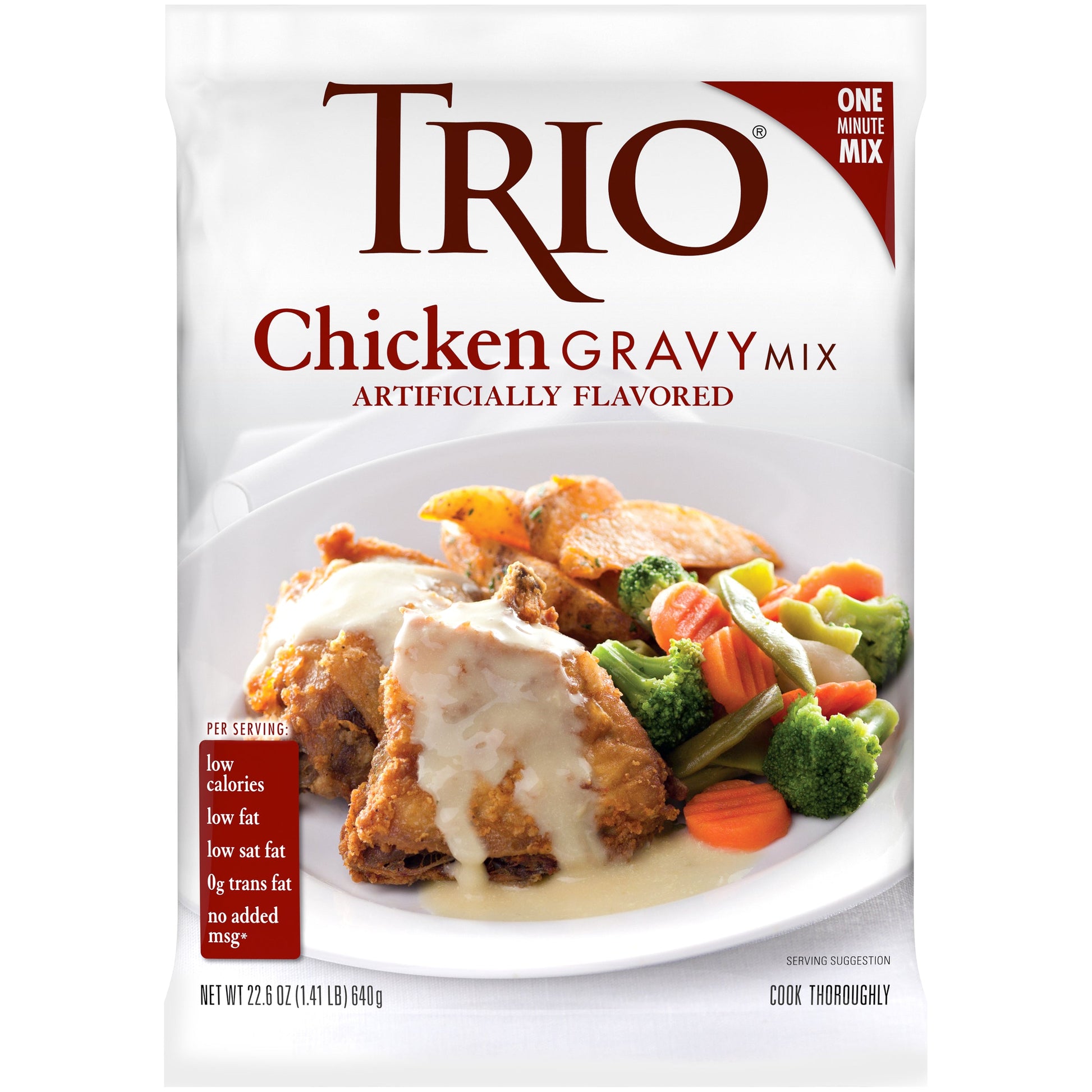 Trio Chicken Gravy Mix; 1.41 Pounds; 8 Per Case - High Mart Wholesale