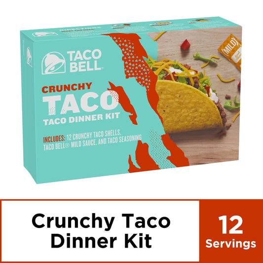 Taco Bell Taco Bell Dinner Kit Crunchy Hard Shell; 8.85 Ounces; 12 Per Case