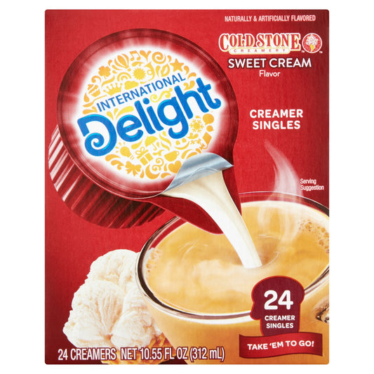 International Delight Sweet Cream Coffee Creamer Single Serve; 10.5 Fluid Ounce; 6 Per Case