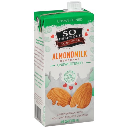 So Delicious Dairy Free Aseptic Almond Unsweetened; 32 Fluid Ounces; 6 Per Case - High Mart Wholesale