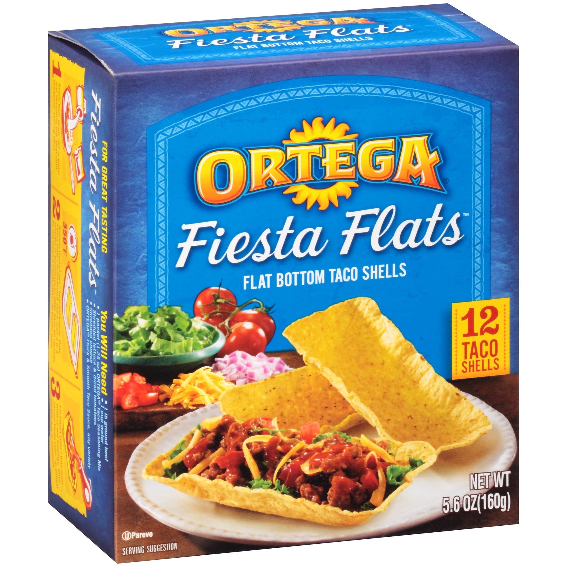 Ortega Ortega Fiesta Flats 144 Count; 5.6 Ounces; 12 Per Case - High Mart Wholesale