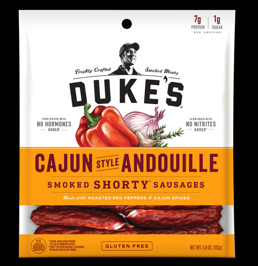 Duke's Smoked Sausage Shorty Cajun Andouille; 5 Ounce; 8 Per Case - High Mart Wholesale