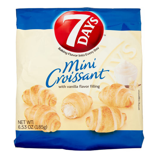 7 Days Croissant Mini Vanilla; 6.53 Ounces; 8 Per Case - High Mart Wholesale