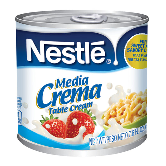 Media Crema Nestle ;Milk Creamer; 7.6 Fluid Ounces; 24 Per Case