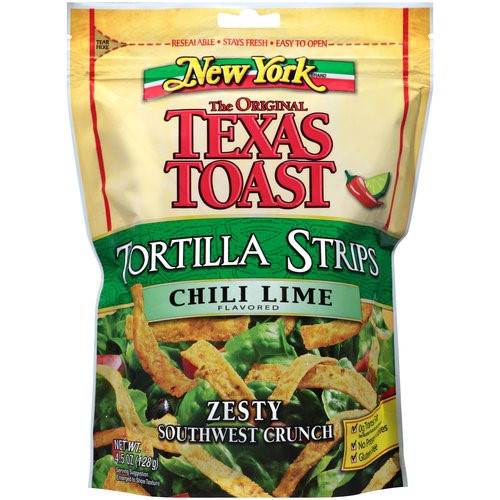 New York Bakery Chili Lime Tortilla Strips; 4.5 Ounces; 8 Per Case - High Mart Wholesale