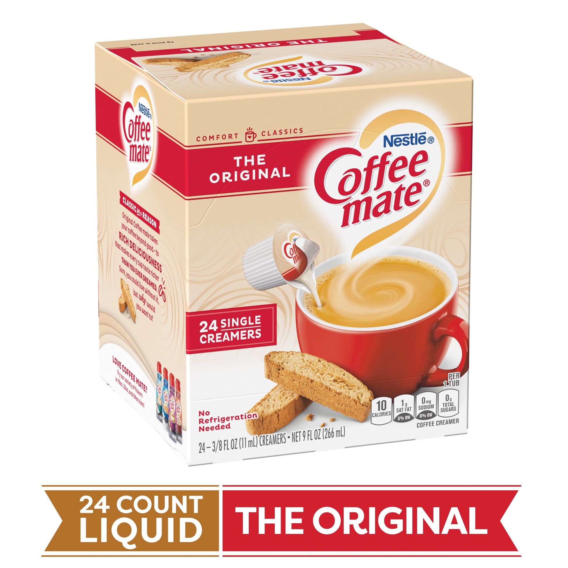 Coffee-Mate Original Creamer Tubs; 9 Fluid Ounces; 4 Per Case - High Mart Wholesale