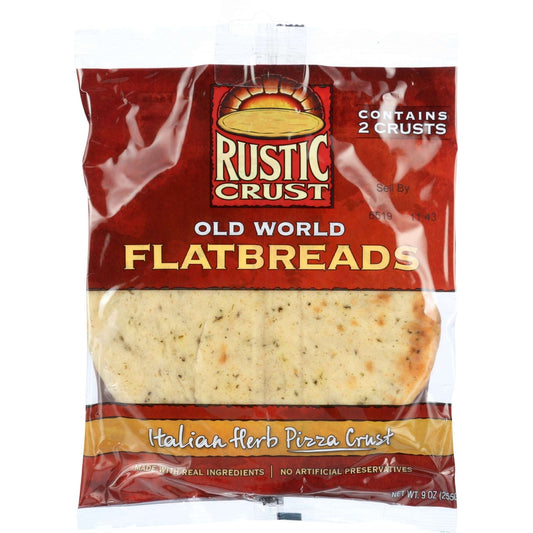 Rustic Crust Pizza Crust Italian Herbs 2 Pack 7 Inch; 1 Each; 12 Per Case - High Mart Wholesale