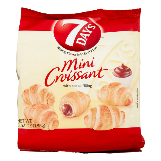 7 Days Croissant Mini Cocoa; 6.53 Ounces; 8 Per Case - High Mart Wholesale